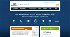 Desktop Screenshot of dimensio.cz