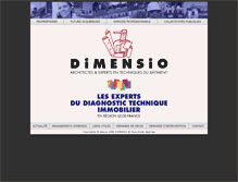Tablet Screenshot of dimensio.fr